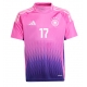 Germania Florian Wirtz #17 Maglia Gara Trasferta Repliche Europei 2024